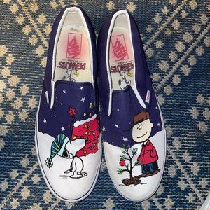 Peanut Christmas Vans men size 13
